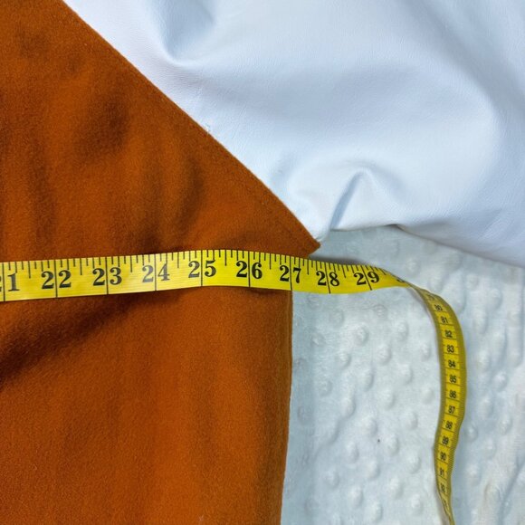 SSR Letterman/Varsity Jacket Burnt Orange & White Wool Mens Size XL - Picture 7 of 10